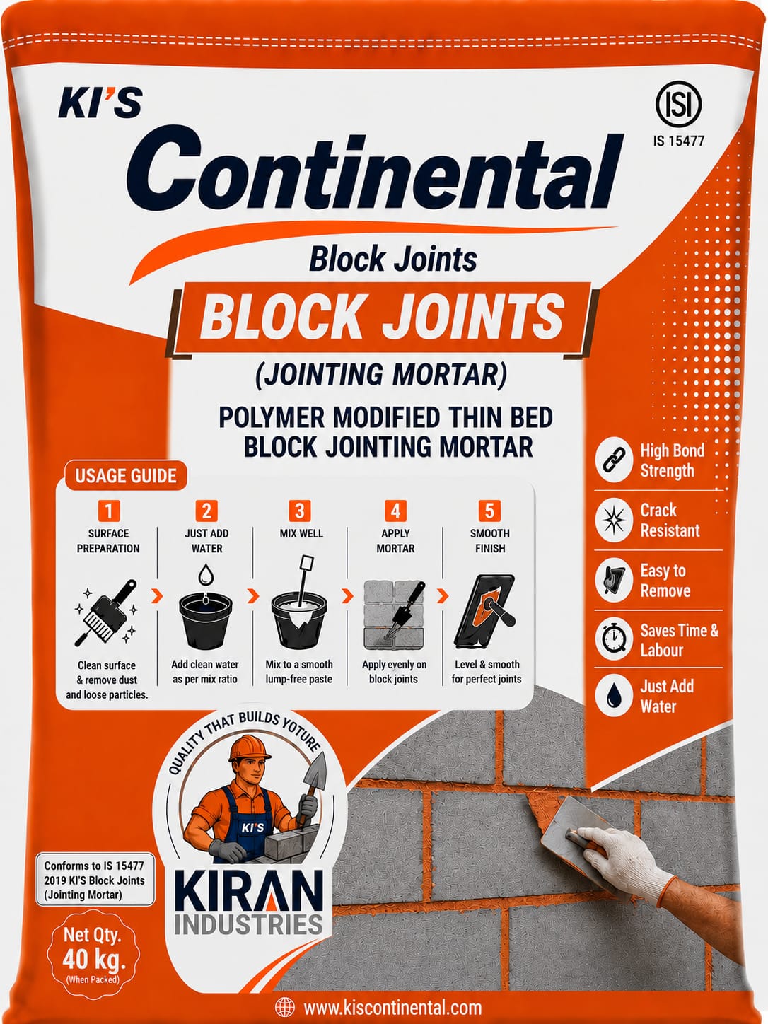 Continental Block Joint Mortar